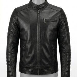 Chamarra de Piel "Saturno" para Hombre – Carácter y Estructura